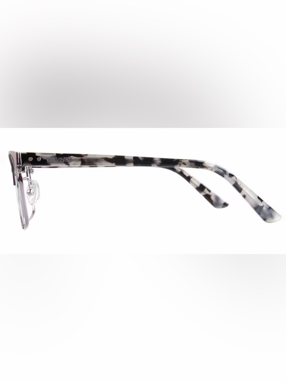 Calvin Klein Optical Eyeglass Frames in Black and Gray Marble